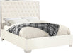Lexi White Velvet Full Bed - All Brands Furniture (NJ)