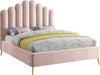 Lily Pink Velvet King Bed - All Brands Furniture (NJ)