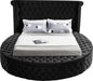 Luxus Black Velvet King Bed (3 Boxes) - All Brands Furniture (NJ)