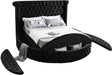 Luxus Black Velvet King Bed (3 Boxes) - All Brands Furniture (NJ)