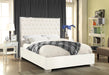Lexi White Velvet Full Bed - All Brands Furniture (NJ)