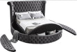 Luxus Grey Velvet Queen Bed (3 Boxes) - All Brands Furniture (NJ)