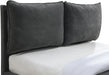 Misha Pepper Black Polyester Fabric Queen Bed (3 Boxes) - All Brands Furniture (NJ)