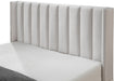 Nadia Cream Velvet Queen Bed - All Brands Furniture (NJ)