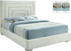 Nora Cream Velvet King Bed - All Brands Furniture (NJ)