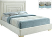 Nora Cream Velvet King Bed - All Brands Furniture (NJ)