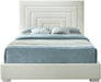 Nora Cream Velvet King Bed - All Brands Furniture (NJ)