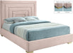 Nora Pink Velvet King Bed - All Brands Furniture (NJ)
