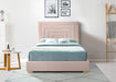 Nora Pink Velvet King Bed - All Brands Furniture (NJ)