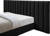 Pablo Black Velvet Queen Bed - All Brands Furniture (NJ)