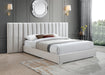 Pablo Cream Velvet Queen Bed - All Brands Furniture (NJ)
