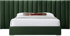 Pablo Green Velvet Queen Bed - All Brands Furniture (NJ)