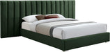 Pablo Green Velvet Queen Bed - All Brands Furniture (NJ)