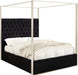Porter Black Velvet Queen Bed - All Brands Furniture (NJ)
