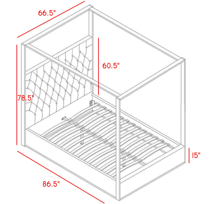 Porter Green Velvet Queen Bed - All Brands Furniture (NJ)
