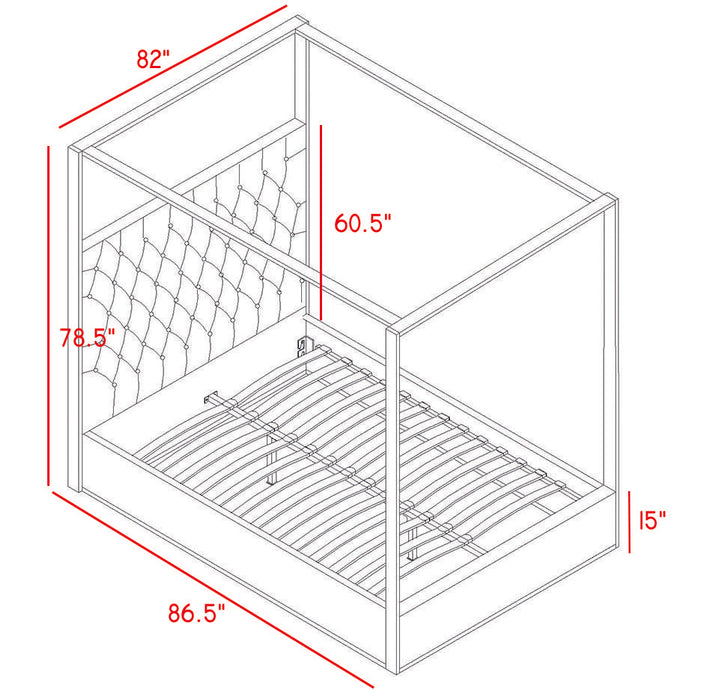 Porter Green Velvet King Bed - All Brands Furniture (NJ)