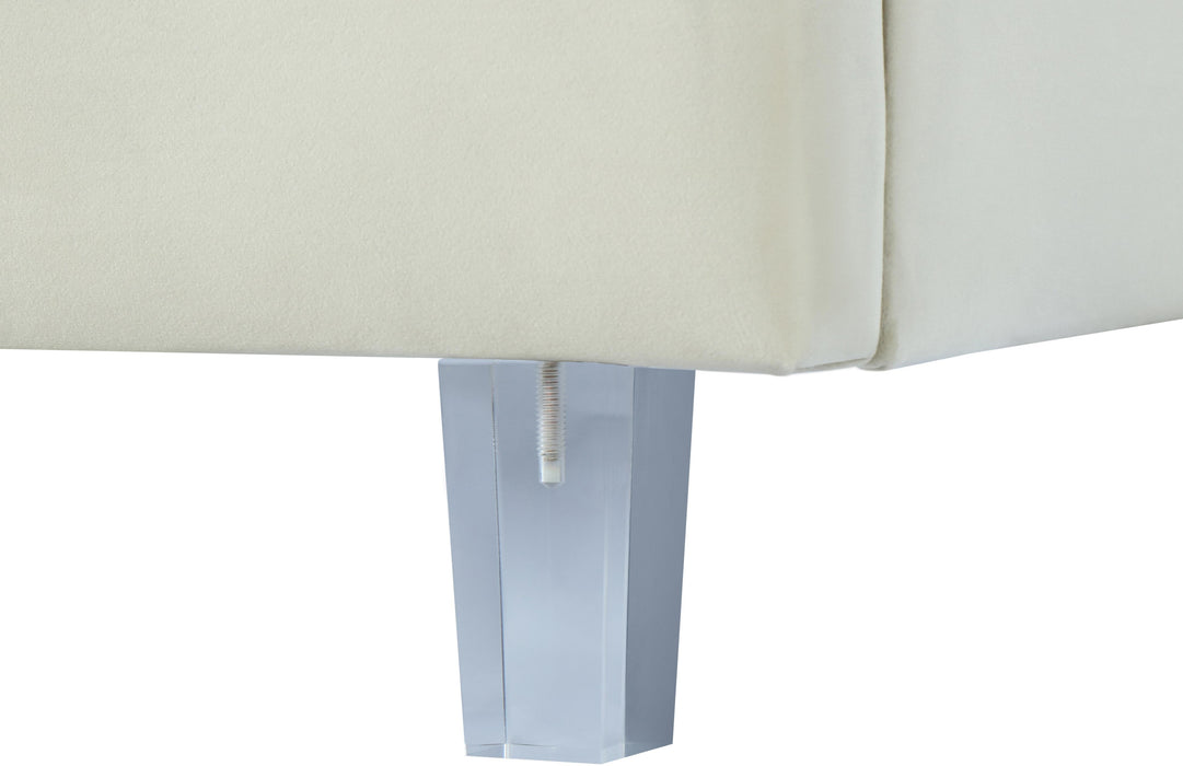 Rainbow Cream Velvet Twin Bed - All Brands Furniture (NJ)