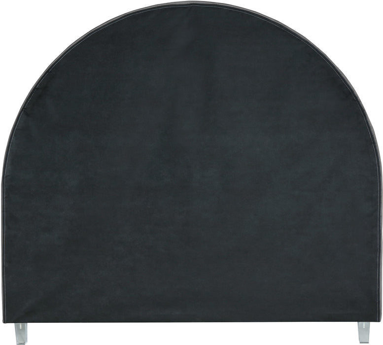 Rainbow Grey Velvet King Bed - All Brands Furniture (NJ)