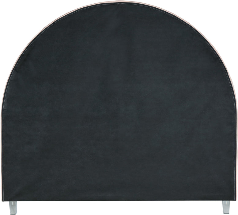 Rainbow Pink Velvet King Bed - All Brands Furniture (NJ)