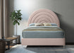 Rainbow Pink Velvet King Bed - All Brands Furniture (NJ)