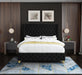 Savan Black Velvet King Bed - All Brands Furniture (NJ)