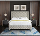 Savan Cream Velvet Full Bed - All Brands Furniture (NJ)