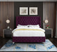 Savan Purple Velvet Full Bed - All Brands Furniture (NJ)