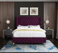 Savan Purple Velvet Full Bed - All Brands Furniture (NJ)