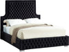 Sedona Black Velvet Queen Bed - All Brands Furniture (NJ)