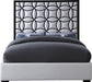 Taj White Velvet Queen Bed - All Brands Furniture (NJ)