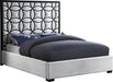 Taj White Velvet Queen Bed - All Brands Furniture (NJ)
