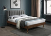 Vance Grey Linen Fabric Queen Bed (3 Boxes) - All Brands Furniture (NJ)