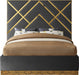 Vector Grey Velvet Queen Bed - All Brands Furniture (NJ)