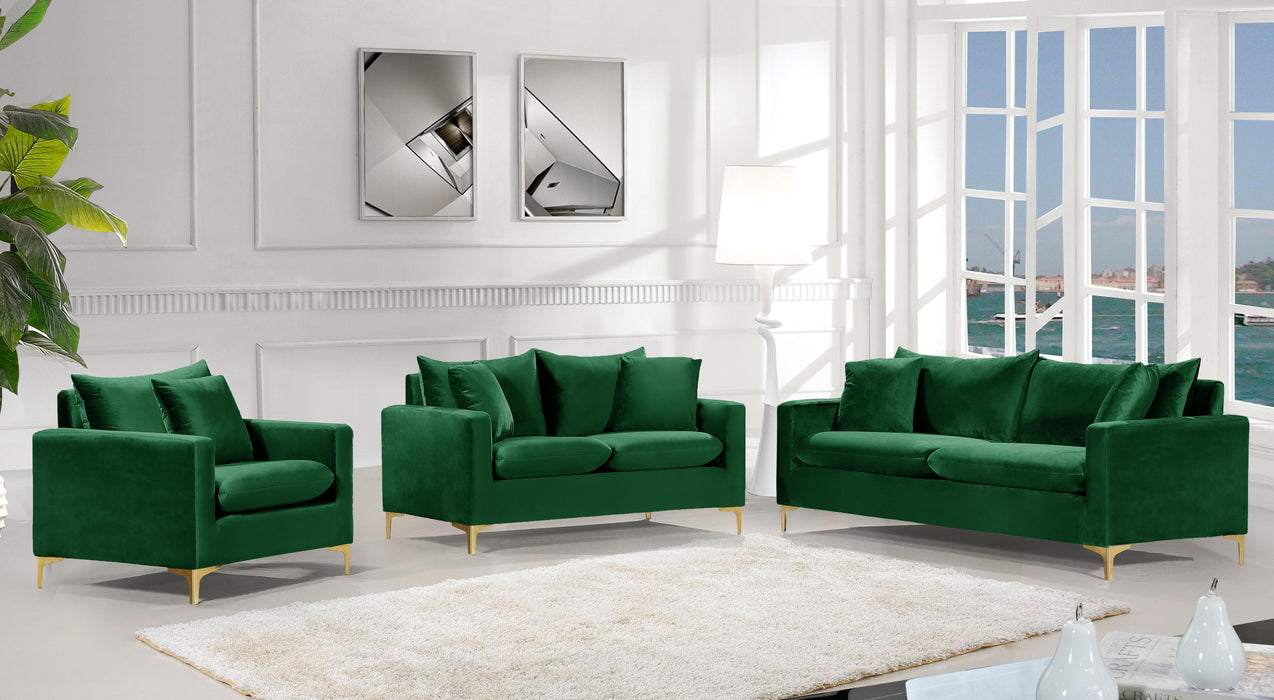 Naomi Green Velvet Sofa - All Brands Furniture (NJ)