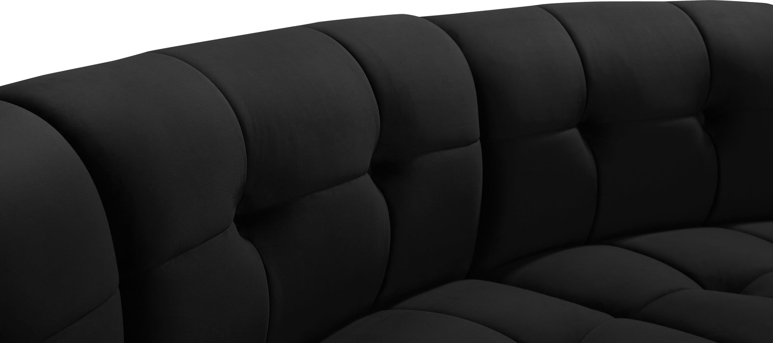 Limitless Black Velvet 14pc. Modular Sectional - All Brands Furniture (NJ)
