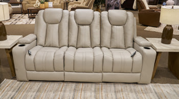 Elevate Edges Reclining Sofa with Drop Down Table - All Brands Furniture (NJ)