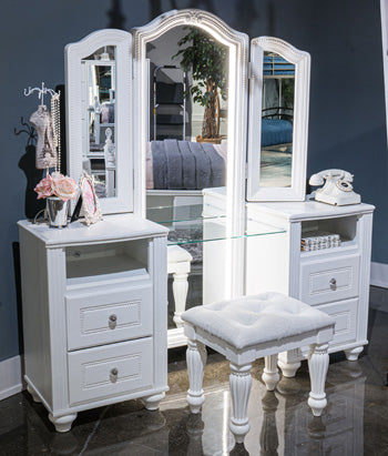 Kozlani Vanity with Mirror - All Brands Furniture (NJ)