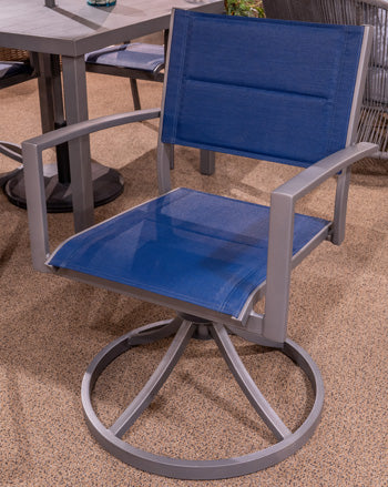 Rocky Creek Outdoor Sling Swivel Chair (Set of 2) - All Brands Furniture (NJ)