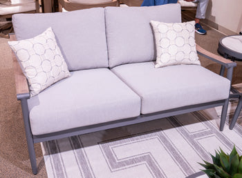 Ocean Beach Outdoor Loveseat with Cushion - All Brands Furniture (NJ)