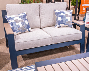 East Beach Outdoor Loveseat with Cushion - All Brands Furniture (NJ)
