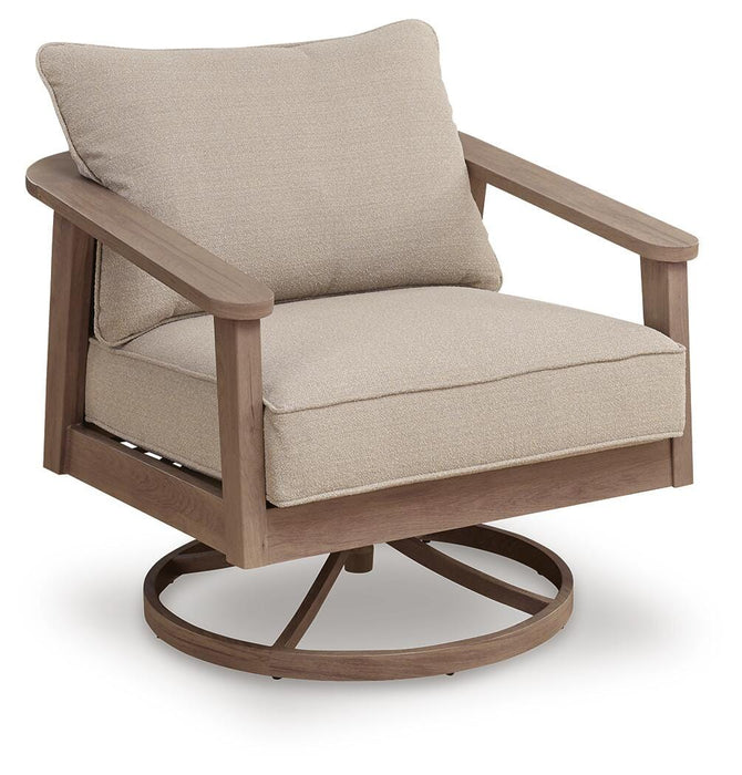 Harmony Headlands Outdoor Swivel Lounge with Cushion - All Brands Furniture (NJ)