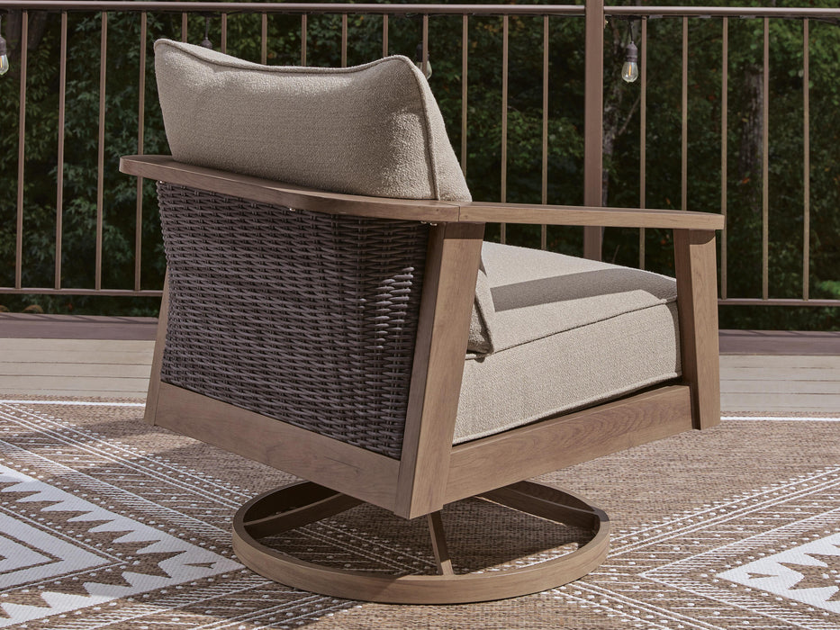 Harmony Headlands Outdoor Swivel Lounge with Cushion - All Brands Furniture (NJ)