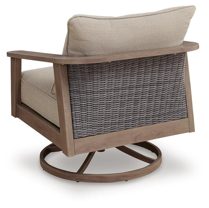 Harmony Headlands Outdoor Swivel Lounge with Cushion - All Brands Furniture (NJ)