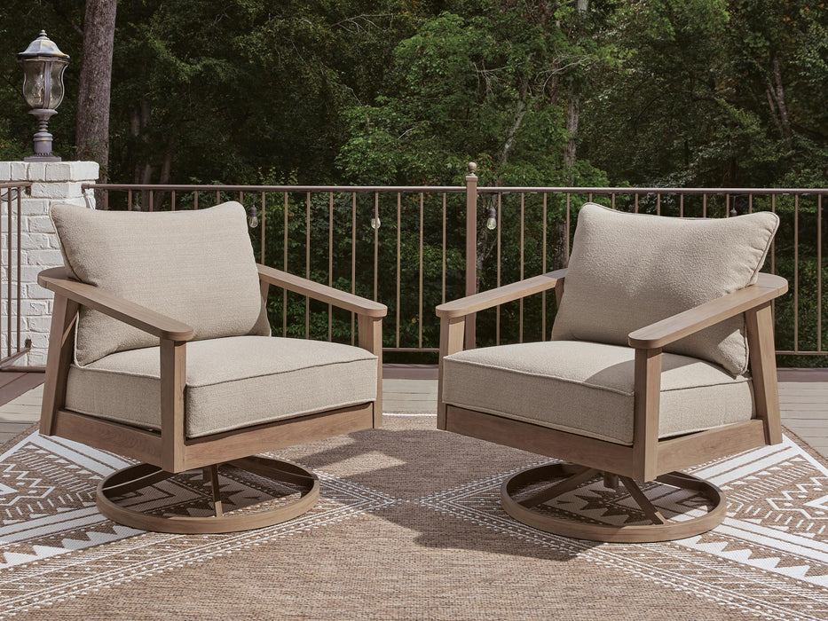 Harmony Headlands Outdoor Swivel Lounge with Cushion - All Brands Furniture (NJ)