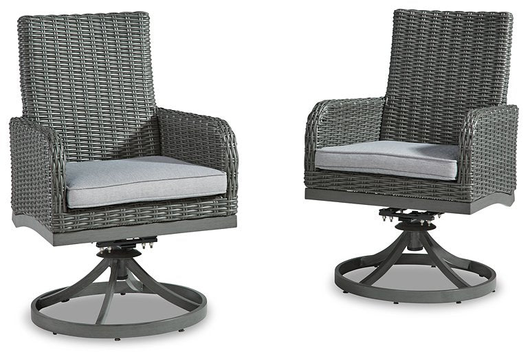 Elite Park Swivel Chair with Cushion (Set of 2) - All Brands Furniture (NJ)
