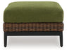 Horizon Hall Outdoor Ottoman with Cushion - All Brands Furniture (NJ)