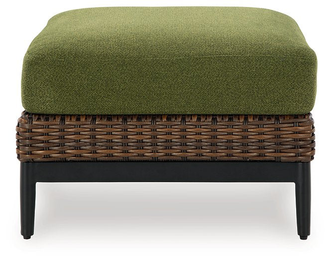 Horizon Hall Outdoor Ottoman with Cushion - All Brands Furniture (NJ)