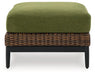 Horizon Hall Outdoor Ottoman with Cushion - All Brands Furniture (NJ)
