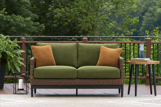 Horizon Hall Outdoor Loveseat with Cushion - All Brands Furniture (NJ)