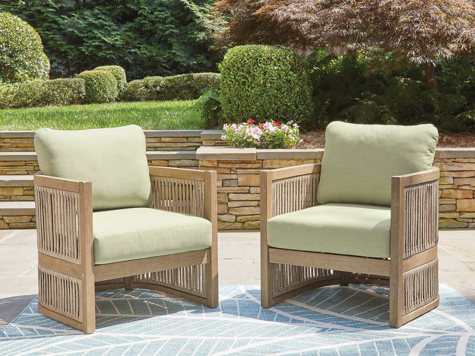 Serena Shores Outdoor Lounge Chair (Set of 2) - All Brands Furniture (NJ)